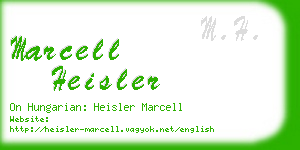 marcell heisler business card